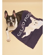 【CAT&DOG】ベビモコフレンチブルドッグ柄ブランケット