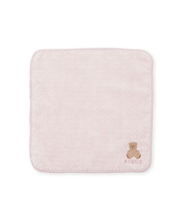 ベア刺繍ハンドタオル