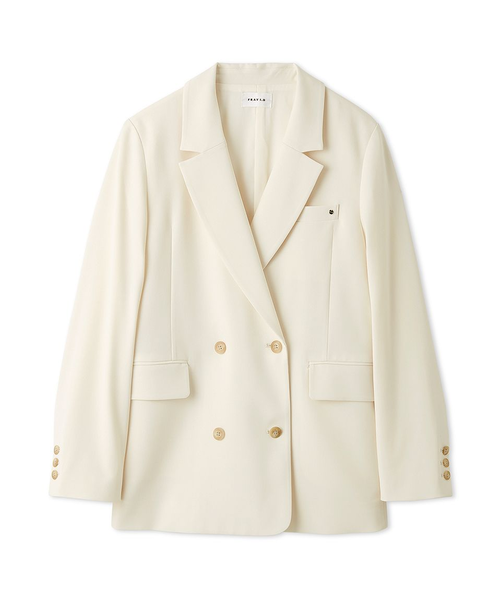 FRAY I.D⭐︎美品　2025 セミダブルテーラードジャケット 紺ブレ M FRAY I.D⭐︎美品 2025 セミダブルテーラードジャケット 紺ブレ M