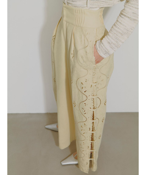美品　FRAY I.D ガウチョパンツ（レース） 楽天市場】【SALE／45%OFF】レースパイピングガウチョ FRAY I.D