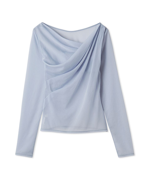 FRAY I.D シアードレープカットソー♡ シアードレープカットソー｜フレイアイディーの通販｜&mall