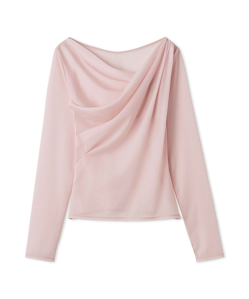 FRAY I.D シアードレープカットソー♡ シアードレープカットソー｜フレイアイディーの通販｜&mall