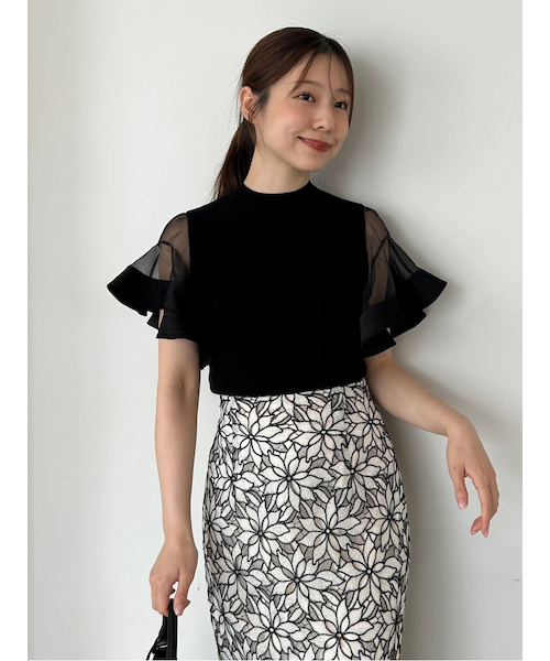 早い者勝ち FRAY IDラッフルブレードフリルニット ホワイト FRAY I.D｜ラッフルブレードフリルニット | Rakuten Fashion