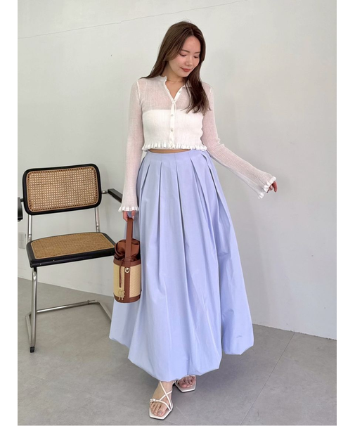 タックロングバルーンスカート