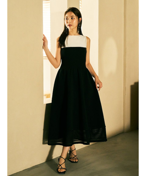 シアーヘムラインニットワンピース FRAY I.D｜シアーヘムラインニットワンピース | Rakuten Fashion