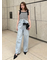 ハイウエストワイドデニムパンツ