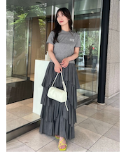シアーティアードスカート