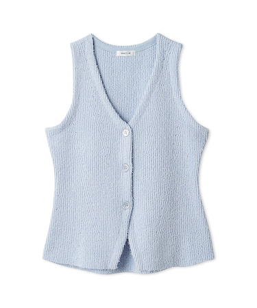 セミフレアニットジレカーディガン