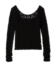 2wayスクエアネックレーストップス