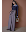 ウエストロールタックワイドパンツ／ハンドウォッシャブル