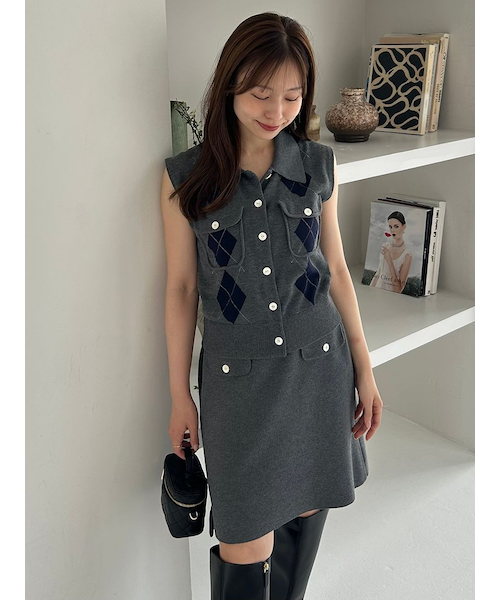 リーフ（REEF）ニット フリース スカート RESKL2501-BEG｜スーパー