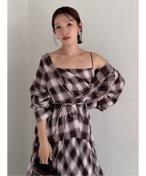 2wayオンブレチェックシャツ｜フレイアイディーの通販｜&mall（アンド