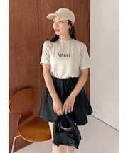 ラメフライスプリントTシャツ