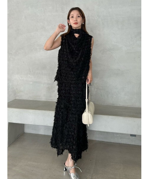 アシンメトリーナロースカート