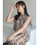 ドレープネックノースリーブブラウス