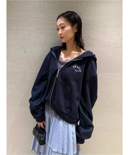 15thオリジナルロゴジップアップフーディー｜フレイアイディーの