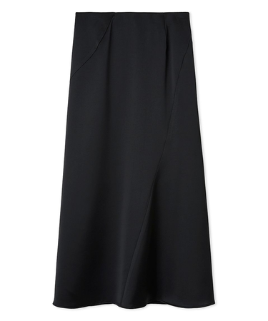 サテンナロースカート