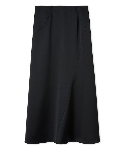 サテンナロースカート