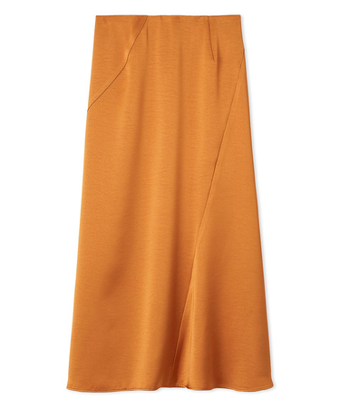 サテンナロースカート