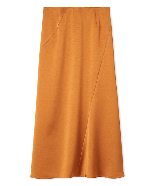 サテンナロースカート