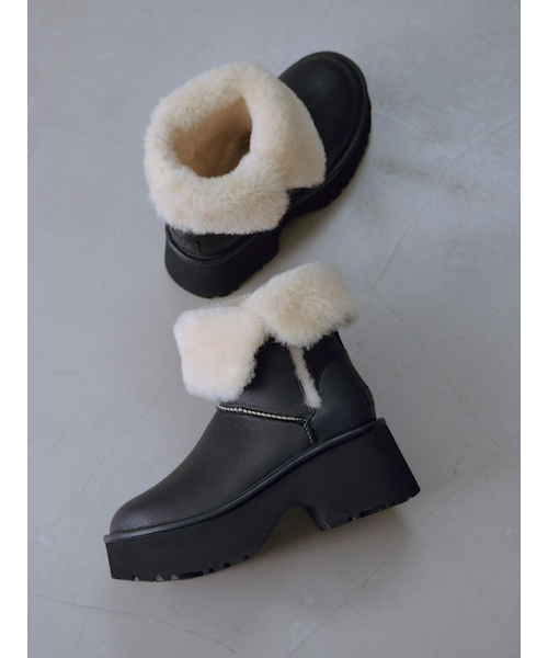 FRAY I.D|UGG?】W ESMEE LEATHER BOOT|フレイアイディーの通販 FRAY I.D|UGG?】W ESMEE LEATHER BOOT|フレイアイディーの通販