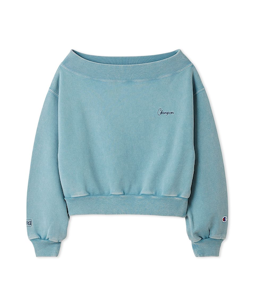 【FRAY I.D｜Champion】オフショルスウェット