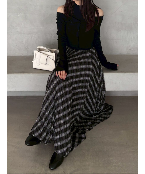 ニットドッキングプリーツワンピース｜フレイアイディーの通販