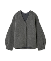 ダブルフェイスラクーンカーディガン