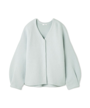 ダブルフェイスラクーンカーディガン