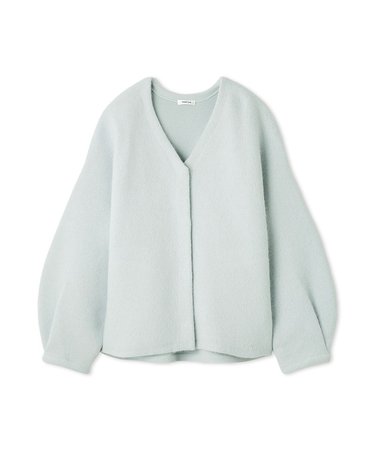 ダブルフェイスラクーンカーディガン