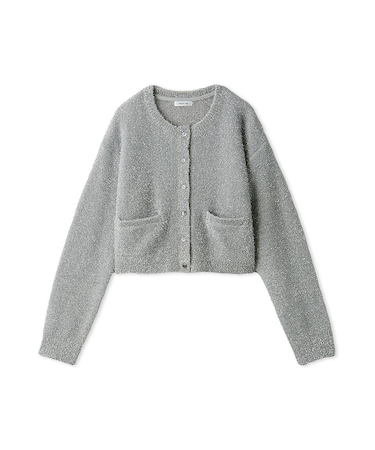 スパークルフェザーカーディガン