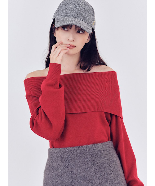 ERADIE（エラディエ） オフショルダーワイドカラー ERADIE ブラウス シャツ Off-shoulder wide collar TOP