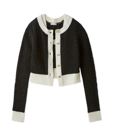 ラクーンケーブルニットアンサンブル