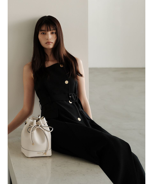 ダブルヘリンボーンジレワンピース｜フレイアイディーの通販