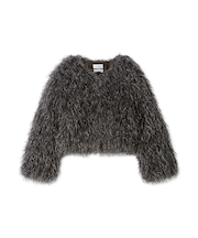 ECOPELショートファーコート