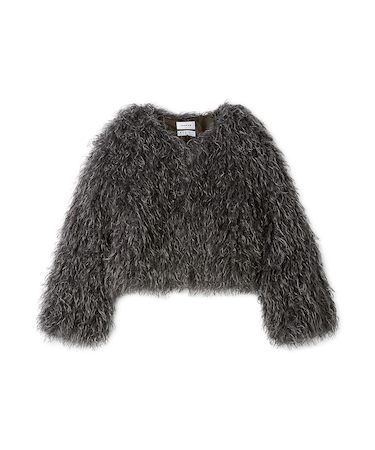 ECOPELショートファーコート