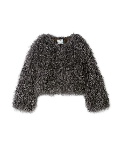 ECOPELショートファーコート