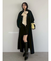 ウールリバーダブルブレストチェスターコート