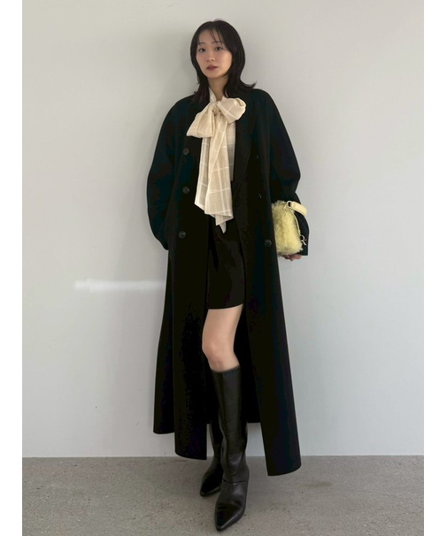 ウールリバーダブルブレストチェスターコート