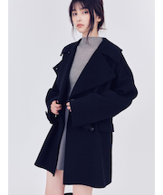 ウールリバーミドルAラインコート