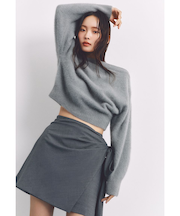 ボリュームリボンタフタミニスカート