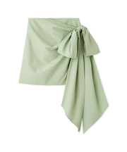 ボリュームリボンタフタミニスカート