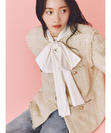 ビッグボウタイブラウス