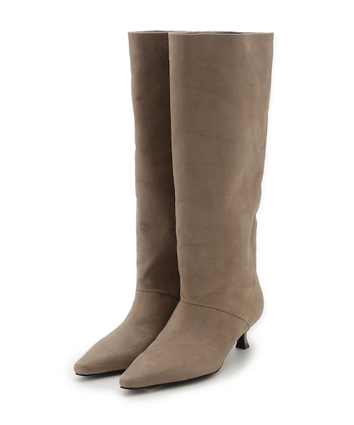 キトゥンヒールロングブーツ｜フレイアイディーの通販｜&mall（アンド