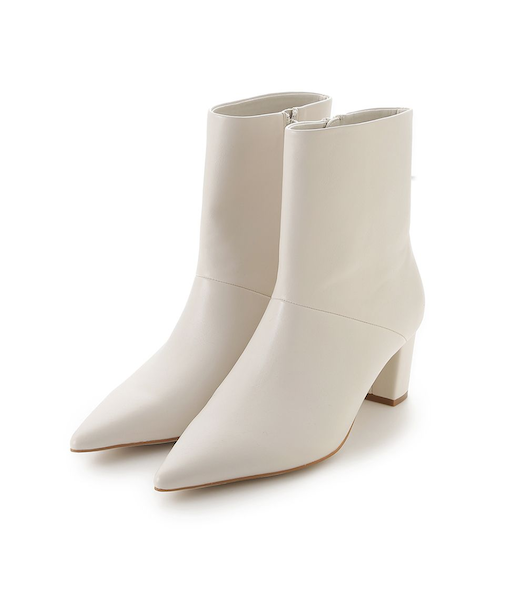 ポインテッドトゥショートブーツ