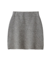 ラクーンダブルフェイスニットミニスカート