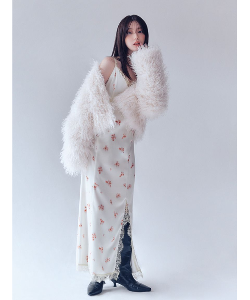 【限定カラー】レーストリムキャミワンピース