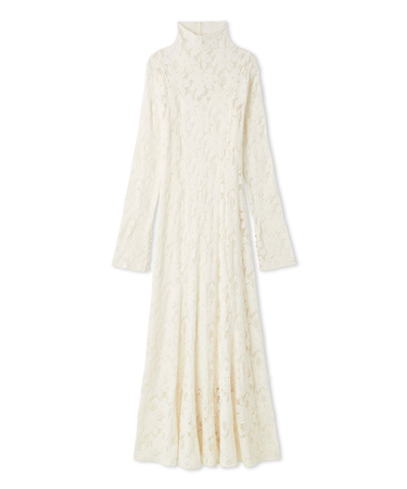 フラワーストレッチレースワンピース