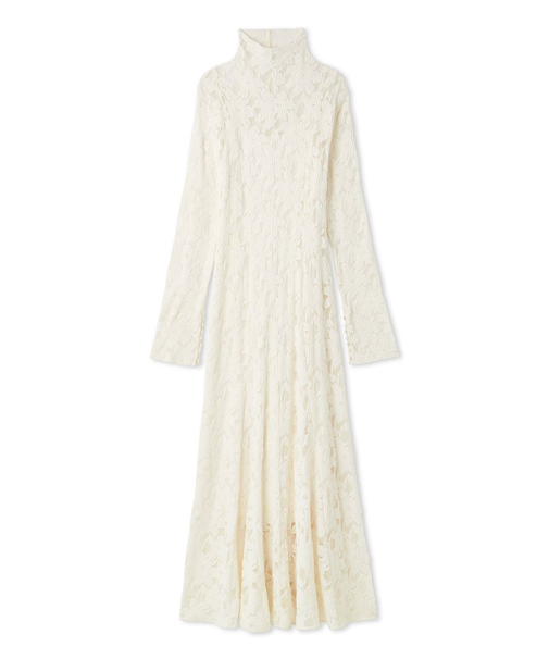 フラワーストレッチレースワンピース