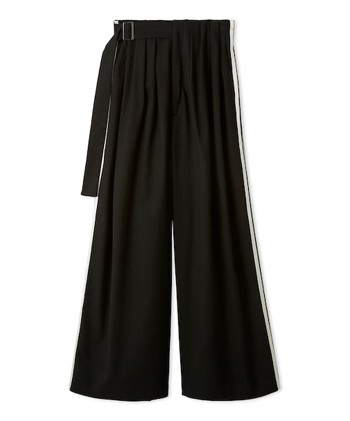 デザインタックワイドラインパンツ